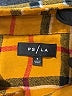 PS/LA 100% Cotton Plaid Yellow Long Sleeve Blouse Size S - photo 7