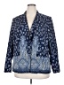 The Limited 100% Polyester Paisley Blue Blazer Size 20w - photo 1