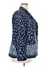 The Limited 100% Polyester Paisley Blue Blazer Size 20w - photo 4