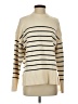 Zara Stripes Ivory Turtleneck Sweater Size S - photo 1