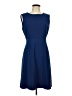 BCBGMAXAZRIA Solid Blue Casual Dress Size 12 - photo 1