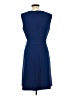 BCBGMAXAZRIA Solid Blue Casual Dress Size 12 - photo 2