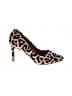 Wendy Williams Animal Print Gold Tan Heels Size 5 1/2 - photo 1