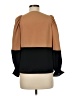 Crosby Color Block Brown 3/4 Sleeve Blouse Size M (estimated) - photo 2