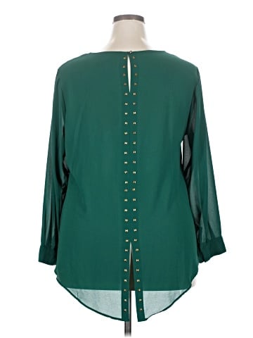 Rose + Olive Long Sleeve Blouse (view 2)