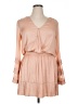 Unbranded 100% Polyester Tan Casual Dress Size XL (estimated) - photo 1