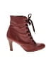 Marc Jacobs 100% Leather Burgundy Red Leather Boots Size EU 38 1/2 - photo 1