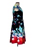 Sangria 100% Polyester Print Black Cocktail Dress Size 10 - photo 4