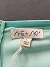 She + Sky 100% Polyester Color Block Teal Romper Size L - photo 3