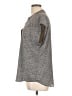 Cynthia Steffe 100% Polyester Gray Short Sleeve Blouse Size L - photo 5