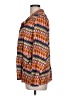 Global Desi Aztec Or Tribal Print Tropical Orange Kimono Size L - photo 5