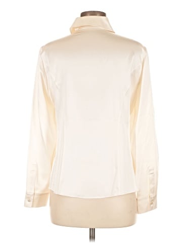 Lafayette 148 New York Long Sleeve Silk Top (view 2)