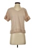 Cable & Gauge Tan Short Sleeve Top Size S - photo 1