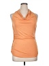 M.S.S.P. Color Block Solid Orange Sleeveless Top Size XL - photo 1