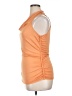 M.S.S.P. Color Block Solid Orange Sleeveless Top Size XL - photo 5