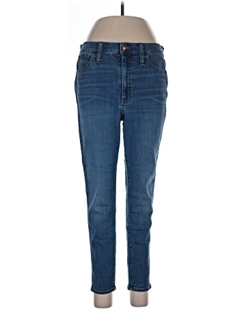 Madewell Petite 10" High-Rise Roadtripper Supersoft Jeans in Playford Wash (view 1)