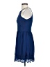 Francesca's 100% Polyester Blue Cocktail Dress Size XS - photo 5