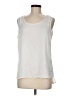 Renuar 100% Polyester White Sleeveless Blouse Size M - photo 1