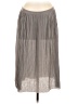 St. Tropez West Metallic Gray Casual Skirt Size L - photo 1