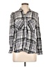 Express Plaid Gray Long Sleeve Button-Down Shirt Size L - photo 1