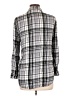 Express Plaid Gray Long Sleeve Button-Down Shirt Size L - photo 2