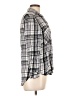 Express Plaid Gray Long Sleeve Button-Down Shirt Size L - photo 4