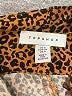 Topshop 100% Viscose Animal Print Brown Shorts Size 4 - photo 3