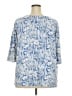 Maggy London Floral Blue Pullover Sweater Size 22 - 24 - photo 2