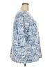 Maggy London Floral Blue Pullover Sweater Size 22 - 24 - photo 4
