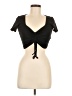 Zara Black Short Sleeve Top Size M - photo 1