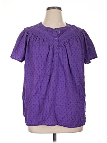 Lane Bryant Short Sleeve Blouse (view 1)