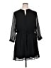 DR2 100% Polyester Solid Black Casual Dress Size XL - photo 1