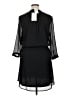 DR2 100% Polyester Solid Black Casual Dress Size XL - photo 2