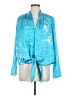 Amanda Uprichard 100% Polyester Blue Kimono Size L - photo 1