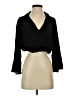 Zara 100% Viscose Black 3/4 Sleeve Blouse Size S - photo 1