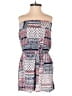 THREE PINK HEARTS 100% Rayon Paisley Blue Romper Size S - photo 1