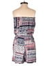 THREE PINK HEARTS 100% Rayon Paisley Blue Romper Size S - photo 2