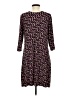 Chico's Print Black Casual Dress Size Med (1) - photo 2
