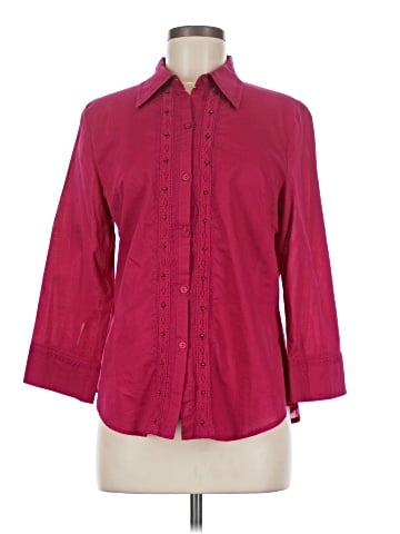 Susan Bristol 3/4 Sleeve Button-Down Shirt (view 1)