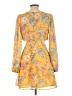 Forever 21 100% Polyester Paisley Yellow Casual Dress Size L - photo 2