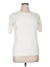 Appleseeds 100% Acrylic Ivory Short Sleeve Top Size 0X - photo 1