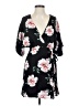 Lulus 100% Rayon Floral Black Casual Dress Size S - photo 1