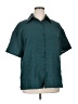 Shein Curve Solid Teal Short Sleeve Blouse Size 0X - photo 1