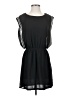 H&M 100% Polyester Solid Black Casual Dress Size 4 - photo 1