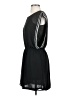 H&M 100% Polyester Solid Black Casual Dress Size 4 - photo 5