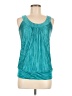 Iz Byer 100% Polyester Teal Sleeveless Blouse Size M - photo 1