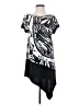Chico's Graphic Black Casual Dress Size S - photo 1