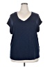 Jessica Simpson Blue Short Sleeve Top Size XXL - photo 1