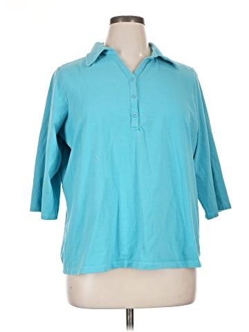 D&Co. 3/4 Sleeve Button-Down Shirt (view 1)