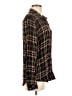 Casa Cabana 100% Rayon Plaid Brown Long Sleeve Button-Down Shirt Size M - photo 4